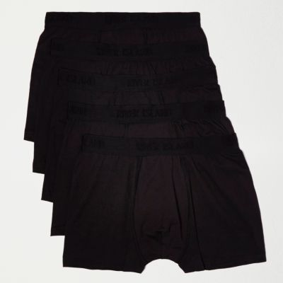 Black tonal branded boxers multipack